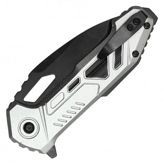 8" MilSpec Tactical EDC Chrome Pocket Knife