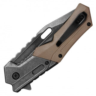 8.25" MilSpec Tactical EDC Desert Pocket Knife