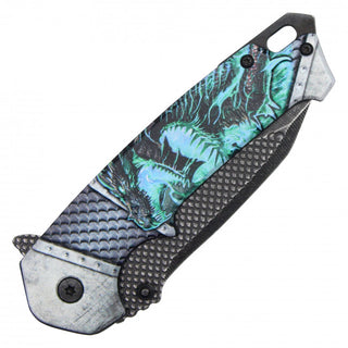 8" Dragon Pocket Knife-Blue Dragon