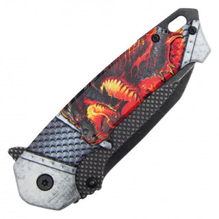 8" Samurai Pocket Knife -Red Samurai