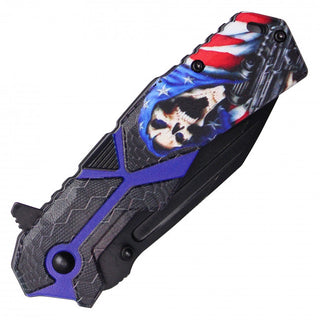 7.5" Reaper Pocket Knife- Blue