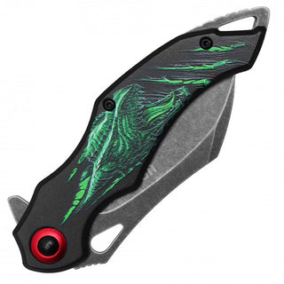 7.5" Green Dragon Pocket Knife