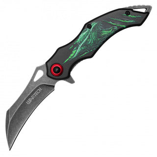 7.5" Green Dragon Pocket Knife