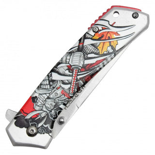 7.75" Samurai Pocket Knife-Silver Samurai