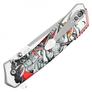 7.75" Samurai Pocket Knife-Silver Samurai