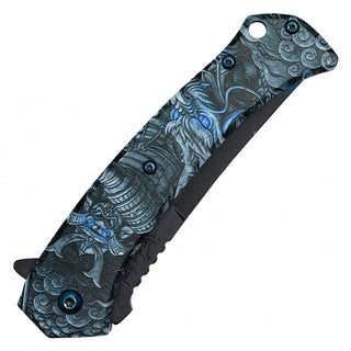 8" Samurai Pocket Knife-Blue Samurai