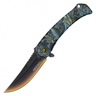 8" Samurai Pocket Knife (Gold)