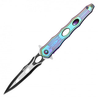 8" Pocket Knife w/ 2-tone Blade