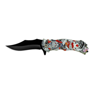 4.63" Dao Blade Ancient Warrior Spring Assisted Folding Pocket Knife - Samurai Ronin Assassin Folklore Champion