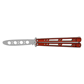 5.25" Stainless Steel Practice Butterfly Automatic Folding Pocket Knife - Red