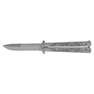 Chrome Stainless Steel Butterfly Pocket Knife