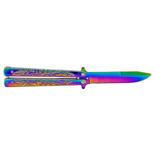 Titanium Stainless Steel Butterfly Pocket Knife