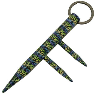 Multicolored Leopard Two Prong Kubotan