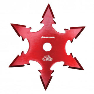 4" Red Single 6-Point Throwing Star