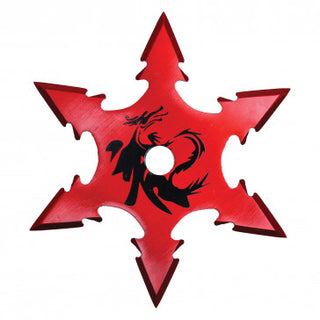 4" Red Single 6-Point Throwing Star