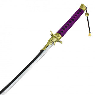 37.5" Non-Sharpened Fantasy Sword with Purple Handle and Sheath Real Steel
